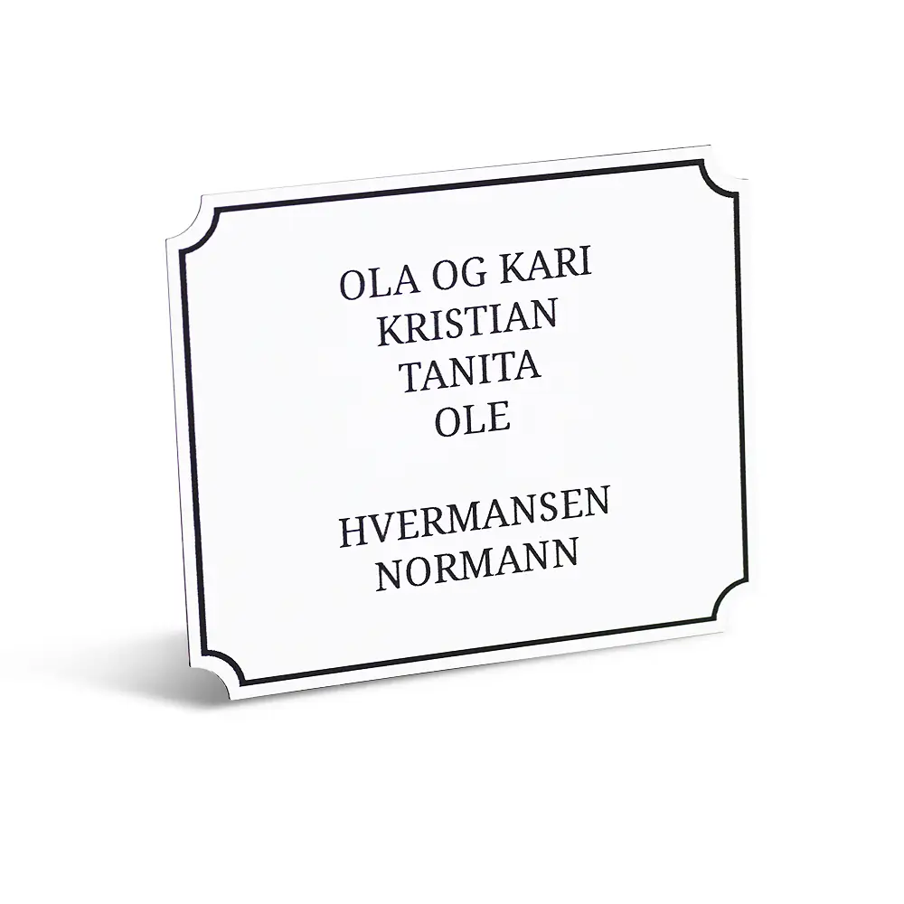 postkasseskilt-klassisk-hvit